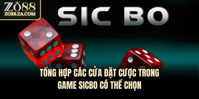 Sicbo - Chia Sẻ Cách Trải Nghiệm Siêu Phẩm Hot Nhất Casino 2 Tổng hợp các cửa đặt cược trong game Sicbo có thể chọn